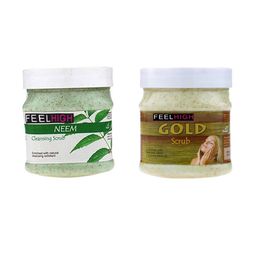 Set Of 2 Neem Scrub & Gold Scrub For Face & Body 500 ml Each-8