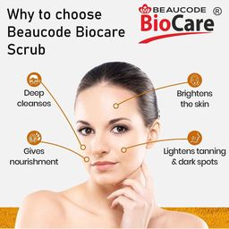 BEAUCODE BIOCARE Set of Haldi Chandan Facial Cream & Scrub - 500 g Each Pack of 2 image 3