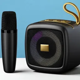 Nilesawar X25 Bluetooth Singing Microphone with Built-in Speaker – Party-Ready Mic 5 W Bluetooth Speaker-picture-6