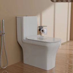 S-trap 2106. Sofi CERAMIC FLOOR MOUNT ONE PIECE WESTERN TOILET Western Commode-image-96