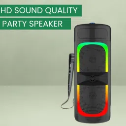 FRONY Bluetooth (PORTABLE WIRELESS PARTY SPEAKER) With Karaoke Mic and RGB LightsB167 40 W Bluetooth Tower Speaker-picture-29