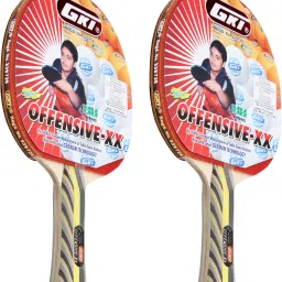 Offensive XX New Computerised Printed Cover TT Racquet By One Shot Retail Multicolor Table Tennis Racquet-43