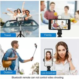 FRONY DRE1148_AM15-Bluetooth Selfie Stick Tripod Stand with Remote Bluetooth Bluetooth Selfie Stick image 2
