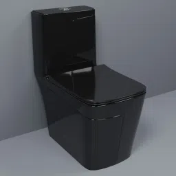 Shining Z Black Commode With Attractive Line Finish And Round Flush Button Western Commode-image-26