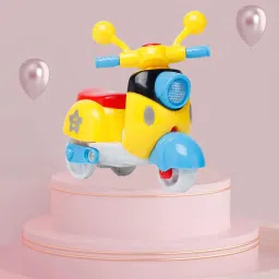 Friction Powered Toy Cars Pull Along Toys for Kids Car Toys Mini Scooter Toy for-24