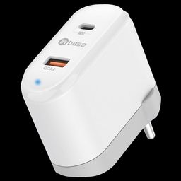 in base 18W Type C Fast Charger (Adapter Only, Quick Charge 3.0, White)-18