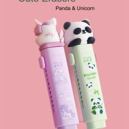 Unicorn-Panda Theme Cute Erasers Kawaii Stationary Return Gift for Kids Non-Toxic Eraser-image-43