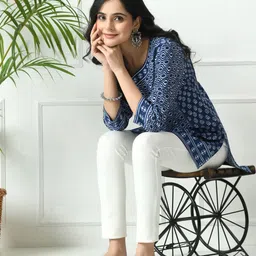 MEESAN Printed Placement Print Tunic-picture-44