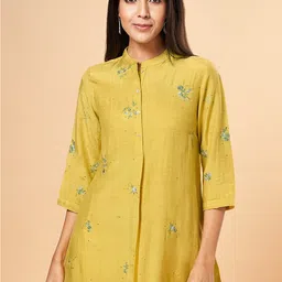 Marigold Lane Embroidered Mandarin Collar Tunics-picture-39