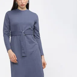 Vishudh Blue Belted Tunic-image-72
