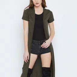 PUNK Graphic Printed Open Front Longline Shrug-26