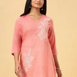 RANGMANCH BY PANTALOONS Embroidered Cotton Tunic-picture-30