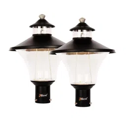 BENE Black & White 2 Pieces Waterproof & Rustproof Outdoor Lamps-5