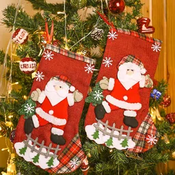 MARKET99 Red & White 2 Pieces Stockings Christmas Decor-31