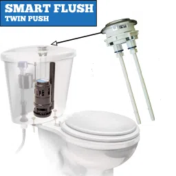 homeware kart Dual Flush Toilet Tank Push Button | 58mm Round, Replaceable Button for Commode Flush Tank Lever image 4