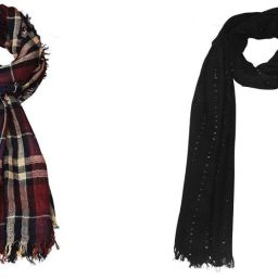 Self Design, Checkered Pure Cotton Men Multicolor Fancy Scarf-image-45