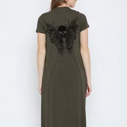 PUNK Graphic Printed Open Front Longline Shrug image 4