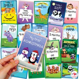 Baby Monthly Age Milestone Card Greeting Card-image-69