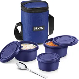 Steel Micro Pro Lunch Box 3 Containers Lunch Box-26