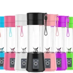 gaxquly Electric USB Juicer Cup 6 Blade Portable Mixer Mini Blender for Shake, Smoothies 200 W Juicer Mixer Grinder image 2