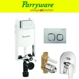 Half Frame Concealed Cistern, with divater body upper Praseo set of 1 pic 325 Dual Flush Tank-26