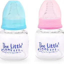 Glass Feeding Bottle for Newborn Baby | Crystal Diamond Glass Feeders ('PINK & BLUE', 60 ML) - 60 ml-image-39