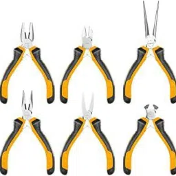 6 PCS MINI PLIER SET NEEDLE, NOSE COMBINATION DIAGONAL PLIER SET HMPS06115 Diagonal Plier-image-17