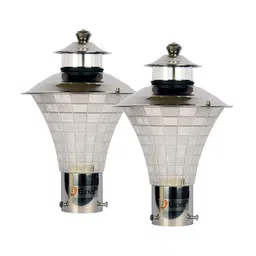 BENE Steel  & Transparent 2 Pieces Textured Metal Outdoor Lamps-picture-22