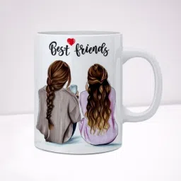Best Friends Coffee, Gift for Your Friend/Girl Friend/Lover etc. 330ml Ceramic Coffee Mug-image-40
