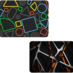 Artefact Premium Print Pattern mousepad Combo of Pack 2 Mousepad-47