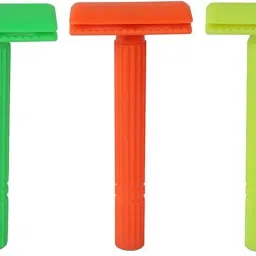 Double Edge Plastic Safety Razor (Pack of 3), TTK-CLASSIC, Men & Women-4