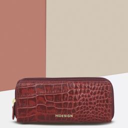 Women Casual Maroon Genuine Leather Wallet-image-75