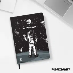 diarymart Astronaut On Space Theme Hard Bound Notebook Diary, Undated Journal A5 Diary Ruled 192 Pages image 4