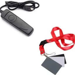 quikprof Shutter Release Cable for Nikon /D3100/D7000/D3200 ANd Grey Card Combo for Camera Remote Control-picture-27
