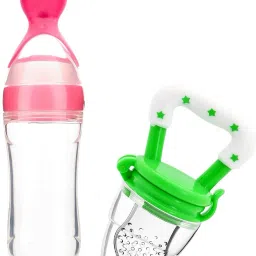 Baby Feeding Product | Combo of Babies Silicone Spoon Food Feeder 90ml - Silicone-20