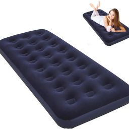 Camping Air Mattress Single Inflatable Bed Waterproof PVC 73x30x8 Inches 8 mm Camping Mat-image-84
