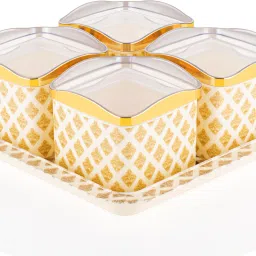 MERRY GOLD SQUARE 4PCS. Bowl, Tray Serving Set-30