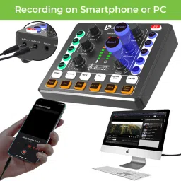 ultraprolink UM1002 Wireless Karaoke & Live Broadcast Mixer with Condenser Mic,Dual Mic Input Powered Sound Mixer image 2