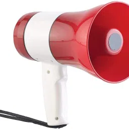 indoor/outdoor loudspeaker Megaphone Rechargeable with Recording Rechargeable Battery, Recorder Talk, Record, Play, Music Loudspeaker for Outdoor, Indoor PA System-24