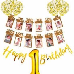 1 HBD banner, 1 no foil, 12 month photo banner, 6 confeeti balloon set of 9-image-21