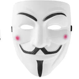 Unique Joker Vendetta Hacker Anonymous Party Halloween Comic Face Party Mask-10