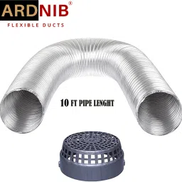 Kitchen Chimney Pipe 6inch & Cap Cowl Cover expandable upto 10ft exhaust pipe/Flexible pipe/Suitable For All Brand Of Chimneys Hose Pipe-image-90