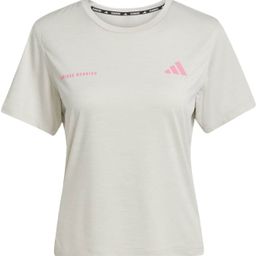 adidas Women Printed Crew Neck Polyester Grey T-Shirt-picture-48