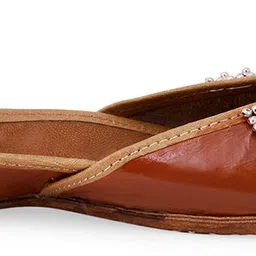 PehnawaCraft Brown Oxidised Punjabi Casual Jutti for women, Office wear mojari Casuals For Women-picture-23