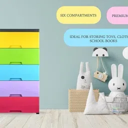 ashlas 5 Layer Chest Of Drawers : Versatile Drawer Storage PP Collapsible Wardrobe image 3