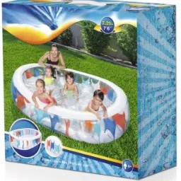 Elliptic Pool 54066 (2.29 X 1.52 X .51M) With Free Pump Inflatable Swimming Pool-31
