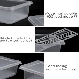 prayati Plastic Premium Quality Plastic Fridge Storage Container With Removable Drain Plate Storage Basket image 2