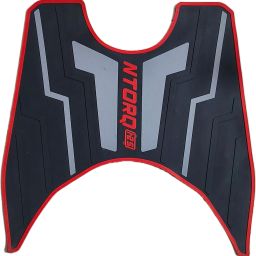 Best Quality NTORQ 125 Scooty Washable Foot Mat / Floor Mat (Black & Grey) Yamaha Ntorq 125 Two Wheeler Mat-image-75