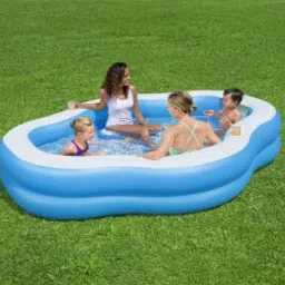 Swimming Pool (IND*87) Splashview 270x198x51 cm with free pump Inflatable Swimming Pool-34