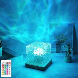 Ocean Wave Projector Light, Romantic LED Night Light with 3D Water Wave Effect Night Lamp-7